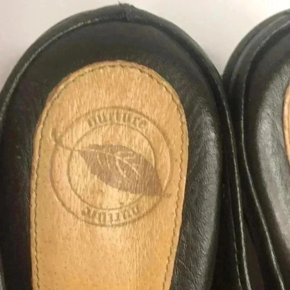 Nurture Ladies Black Leather Slide on Mule Comfort shoe size 7.5M - Picture 2 of 5